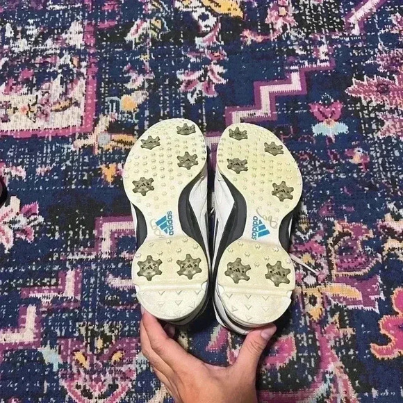 Adidas Adizero Sprint Web Spiked Golf Shoes White Q46690 Mens Size 10 - Picture 6 of 6